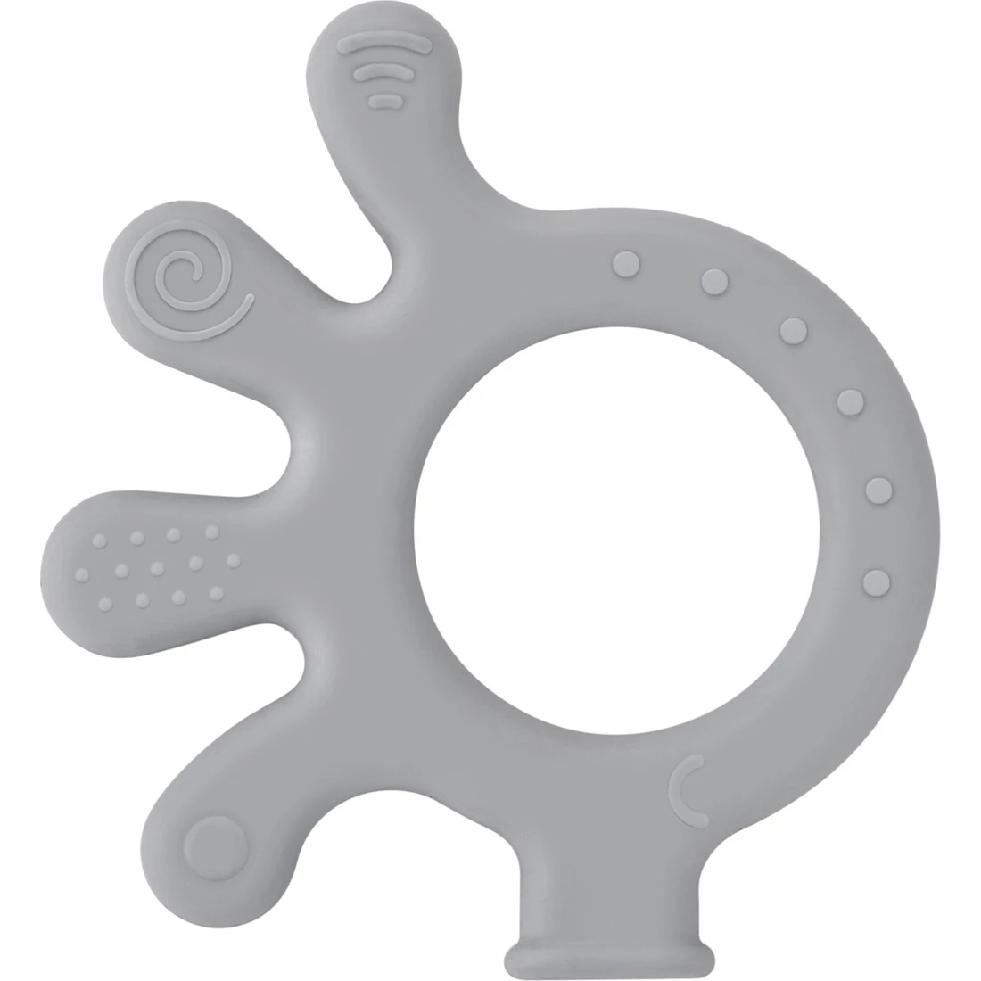 Baby Teether Octobus Toy: Gray