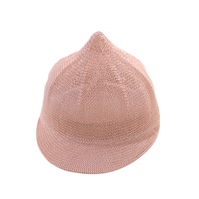 Casquette de paille pour bébé garçon et fille, chapeau de soleil d'été avec oreilles pour la plage, casquette de Baseball pour enfants, 1 pièce: Pink A
