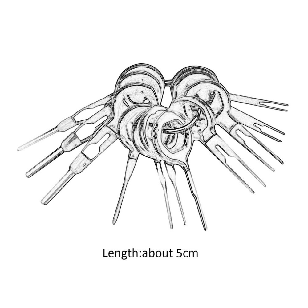 3/8/11PCS/Set Car Plug Terminal Extraction Pick Back Needle Wire Harness Connector Crimp Pin Auto Repair Tool
