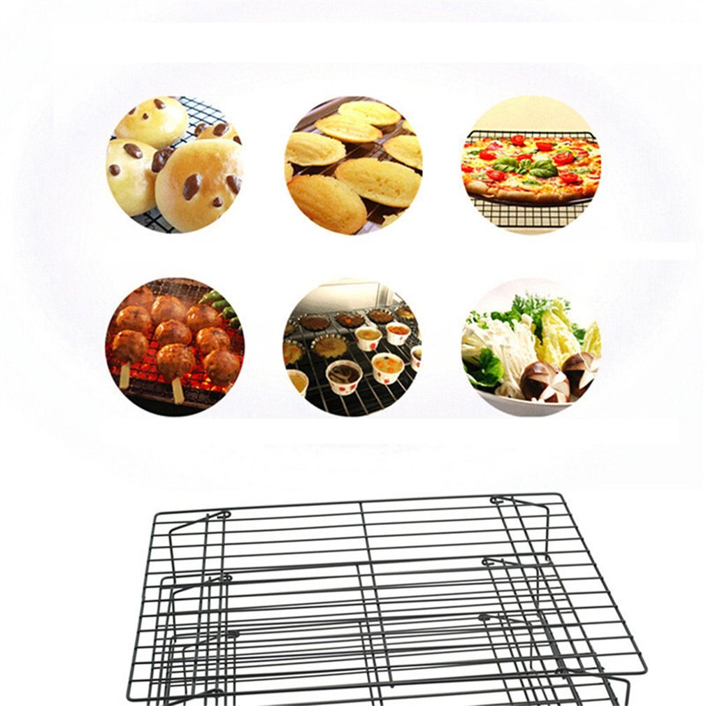 3 Tier Foldable Cooling Rack Expandable & Collapsible Cookie Cooling Wire Rack Three-layer baking cold rack