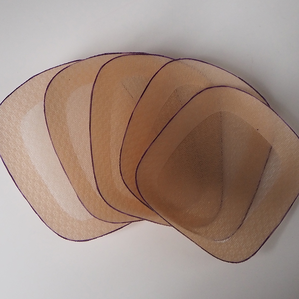 Cuffia base per topper per capelli a doppio strato 9X11 cm per realizzare pezzi di capelli da donna