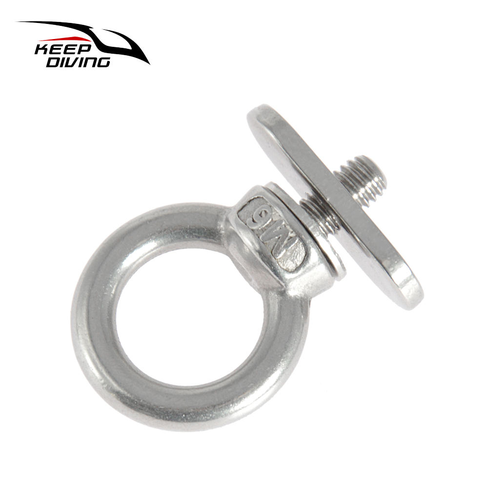 6 Pcs Kayak Rail Accessories Kayak Track Mount Tie Down Eyelet With Screw Nuts For Kayak Canoes Boats Fishing etc