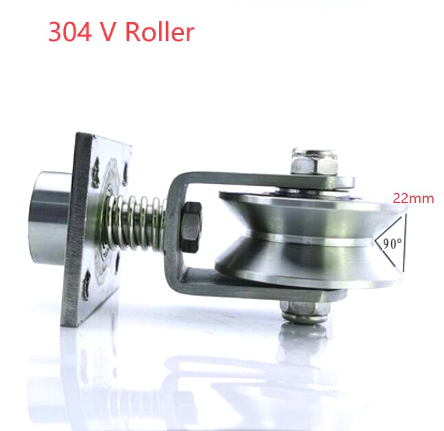 V H Omni-Directional Wheel/ Ground Roller with Spring as Sliding gate Hardware /Track wheel: 304 V Roller