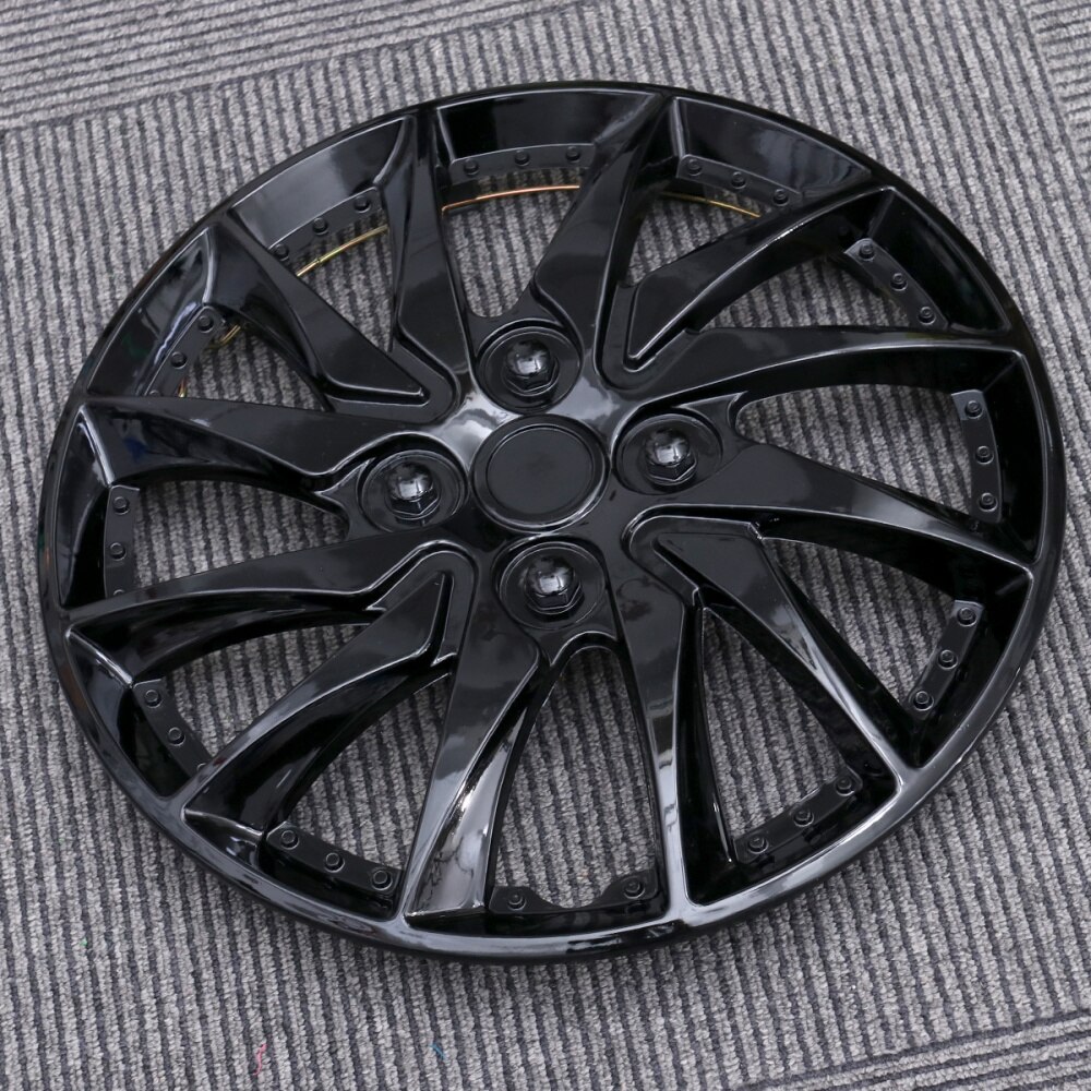 1pc Hubcap Durable Premium Utility Plastic Hub Cover Hubcap for Vehicle Wheel Refitting Car Repairing: Black