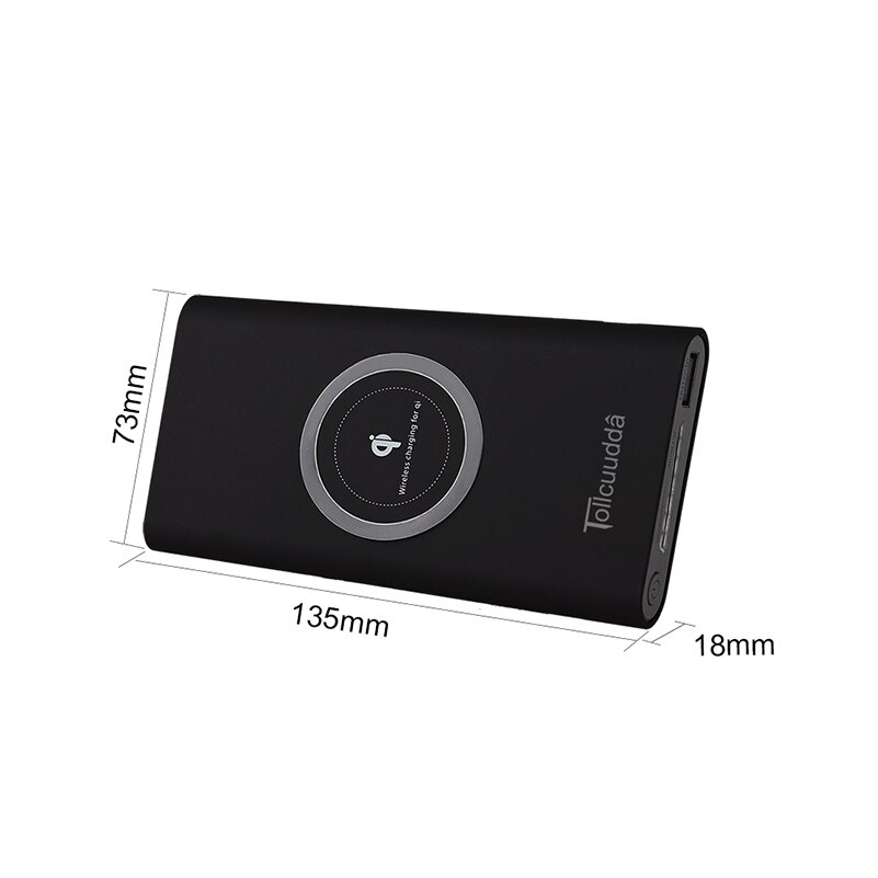 20000 Mah Qi Draadloze Oplader Power Bank Voor Iphone Xiaomi Draagbare 20000 Mah Usb Charger Poverbank Led Display Power Bank