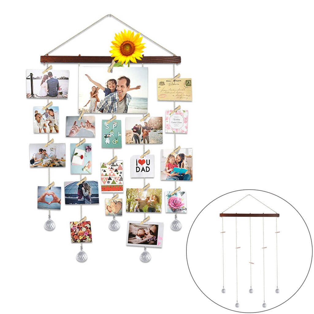 Photo Display Picture Frame Collage Photo Storage Decorative Rack Picture Holder