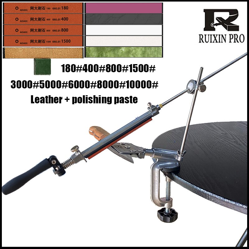 Ruixin Pro Knife Sharpener Fixed Angle Sharpener, Fixed Angle, Sharpening Tool Kitchen Knife, Scissors: B