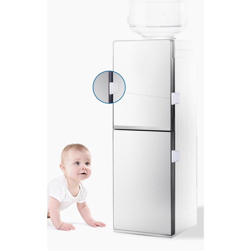 20 PCS White Home Refrigerator Freezer Door Lock -Baby Safety Child Lock,Latch Catch Toddler Child Cabinet Fridge Locks