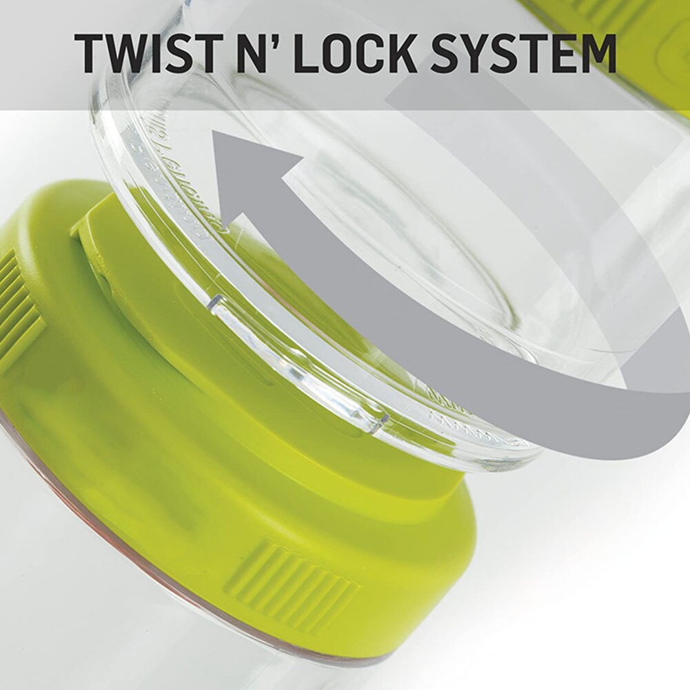 Four Containers Removable Handle Home Travel Keep Fresh Dustproof Twisting Lock Food Snack Odor Resistant Easy Clean Storage Jar