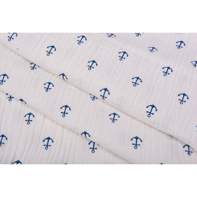 Double Cotton Gauze Muslin Printed Fabric Diy Double Gauze Fabric For Baby 100% Cotton Fabric Cotton Muslin Double Fabric: 50cm / ecru