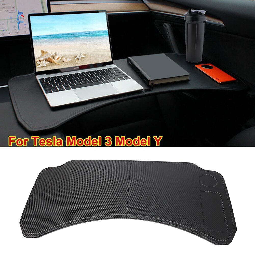 Table For Tesla Model 3 Model Y Steering Wheel Board Laptop Notebook Foldable Desk Mount Stand Eating Drinking Tray Holder