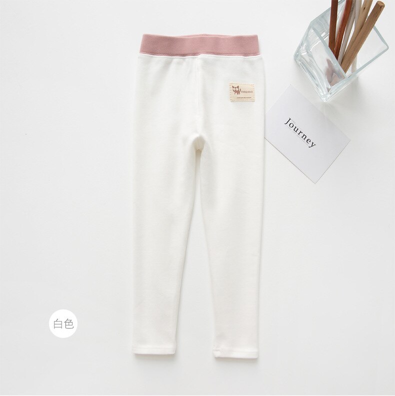 Autunno della molla Delle Ragazze Pantaloni Delle Ghette Per I Bambini Capretti Del Bambino Delle Ghette Casual Sport Pantaloni: WHITE