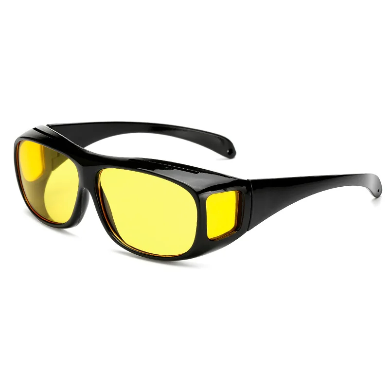 Auto Nachtzicht Rijbril Anti-Glare Motor Fiets Bestuurdersbril UV-bescherming Zonnebril Brillen Auto-accessoires: Goud