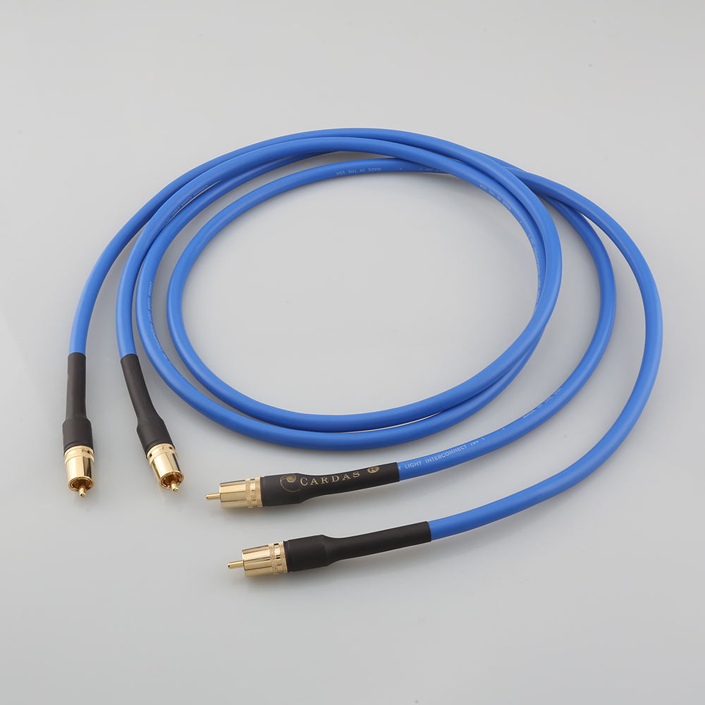 Pair HiFi Cardas Clear Light Interconnect Cable for CD Play AMP Audio RCA Cable with Gold Plated RCA Jack