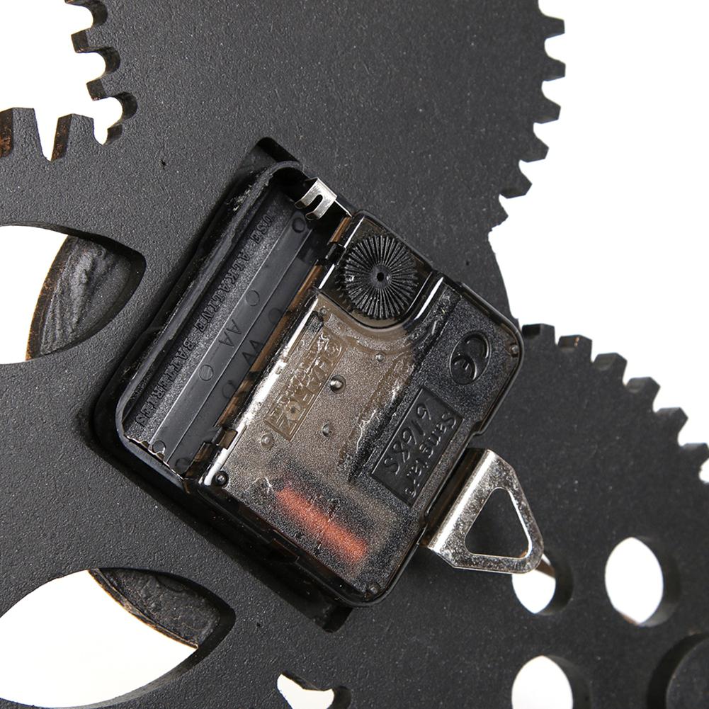 Retro 3d wandklok industriële stijl vintage klok steampunk tandwiel muur romeinse cijfers uurwerk europese stijl huisdecoratie