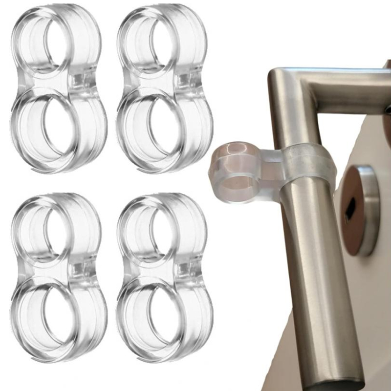10-2 Stuks Deur Stopt Siliconen Deurklink Buffer Muur Bescherming Deurknop Bumper Meubels Beschermd Valblokken Schokbestendige Ringen