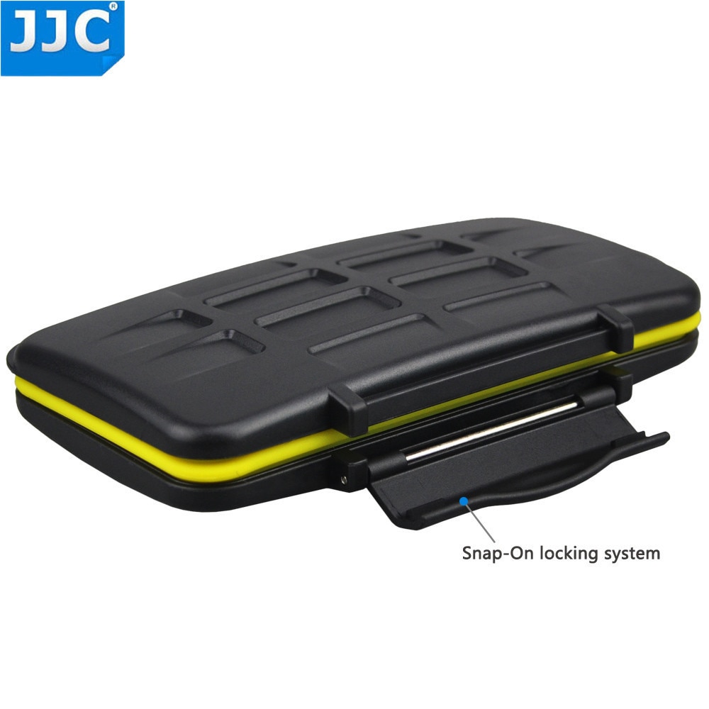 JJC MC-XQD6 Water-resistant Anti-shock XQD Card Holder Camera Memory Card Bag Case Storage Protector Cover For 6 XQD Cards