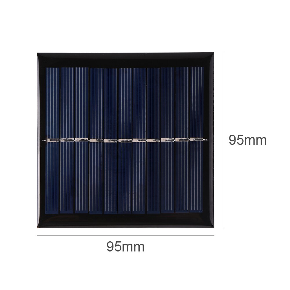 Panel Solar USB de alta potencia para exteriores, cargador de batería de Banco de energía Solar de 5V y 400mA, 2W, resistente al agua, para teléfono móvil: 5.5V 1W