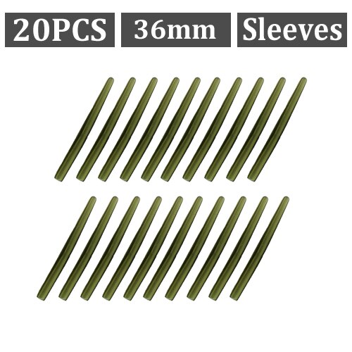 20 stk karpefiske svivel med hurtigbytte snapp rigger til karpe fiske tilbehør hengende snapp svivler  uk 8 12 utstyrsutstyr: 20 stk ermer -36mm