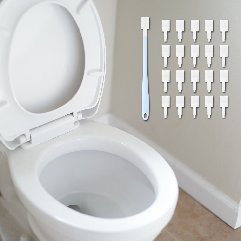 1 sæt toiletbørste toilet rengøringsværktøj rengørings tilbehør til hjemmet toilet rengøring
