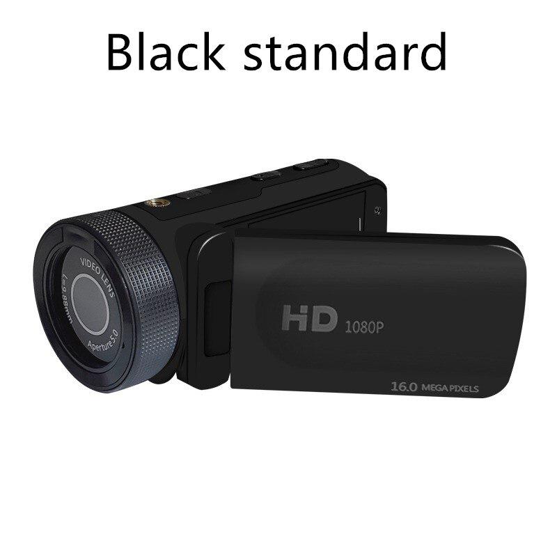 BEESCLOVER-cámara de vídeo Digital HD 1080P, videocámara con micrófono para fotografía, 16 millones de píxeles, r12: Black standard