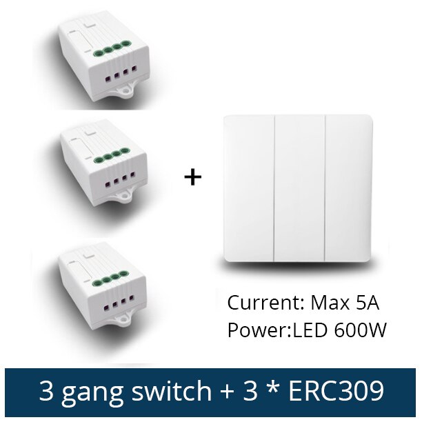 Benexmart Tuya WiFi Switch with Kinetic Wireless Remote Control Alexa Echo Google Home Voice Control Wall Switch No Need Battery