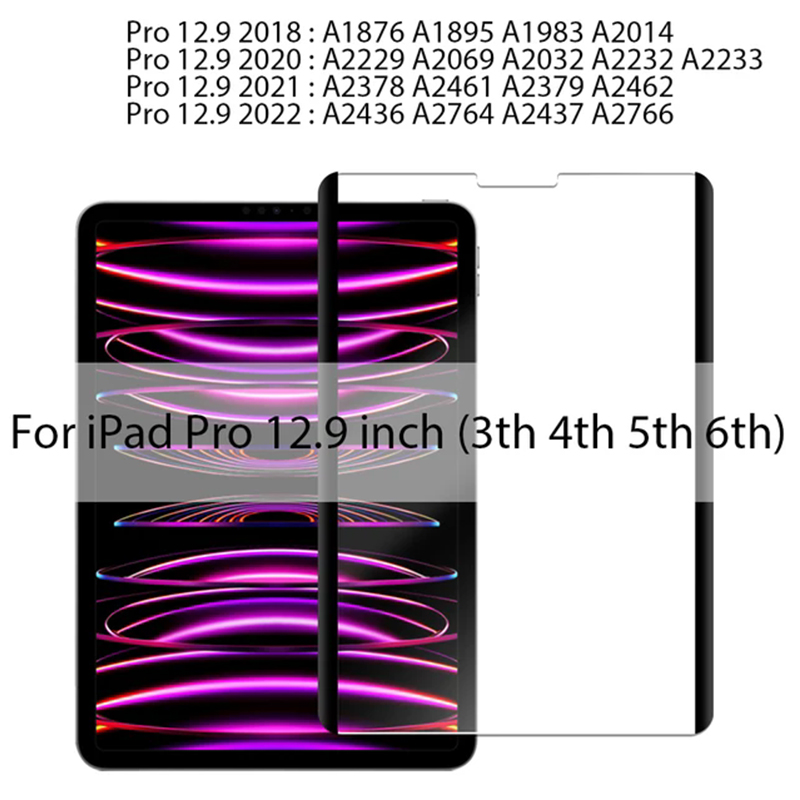 Protector de pantalla magnético reutilizable con sensación de papel para iPad 7/8 9th 10th Pro 11 Mini Air 1 2 3 4 5 6 2024 película de escritura esmerilada mate: Marfíl