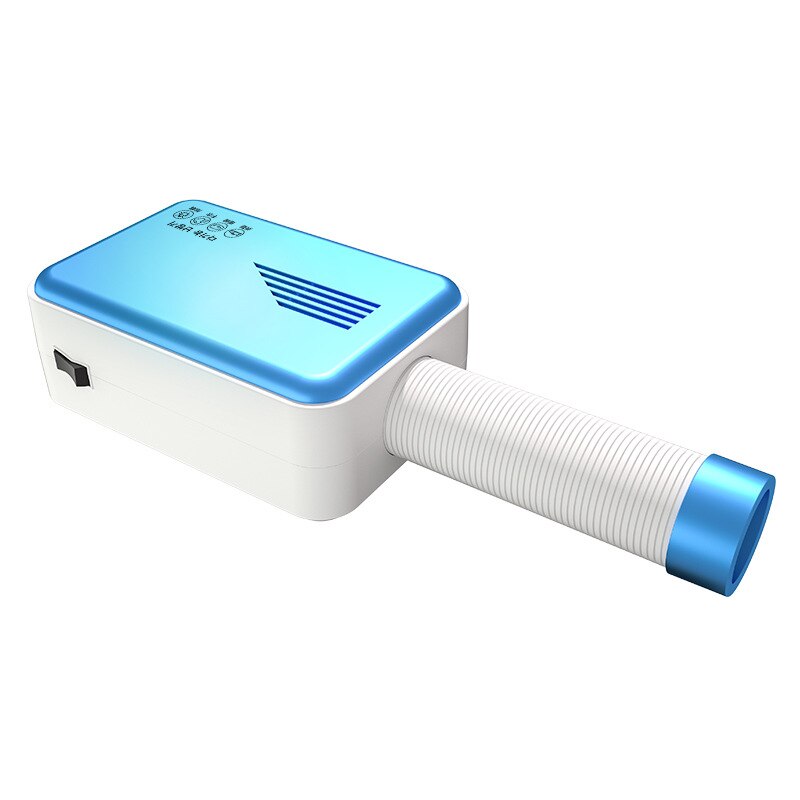 Negative ion Electric Clothes Dryer Portable Quickly Drying Clothes Shoes Electric Heater Dryer Machine Warm Air Remote Control: 800W blue