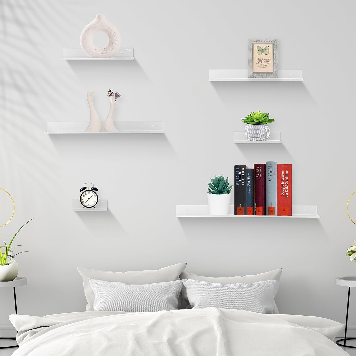 Estantes flotantes para baño sin perforación, estante de pared de almacenamiento, organizador para el hogar, ferretería, armario, cocina, accesorios de baño