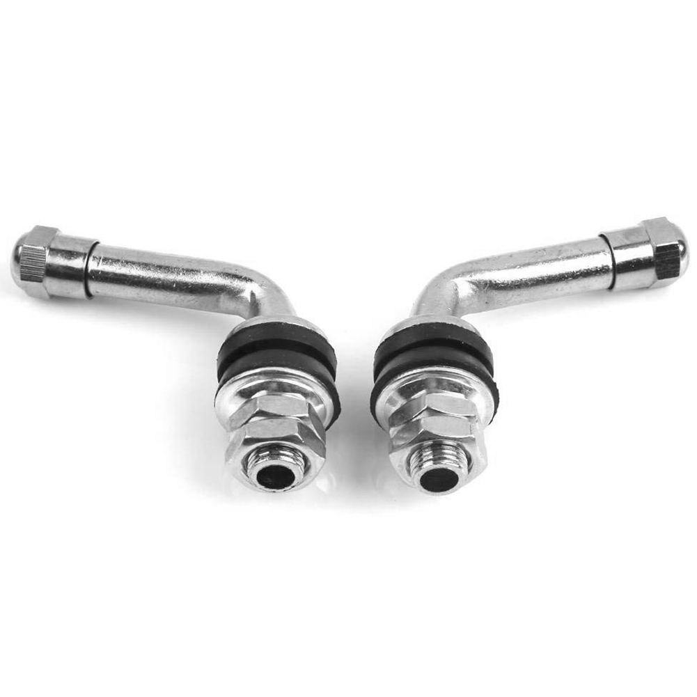 4 Stuks 90 Graden Hoek Verchroomd Metalen Tire Klepstelen Bolt In Tubeless