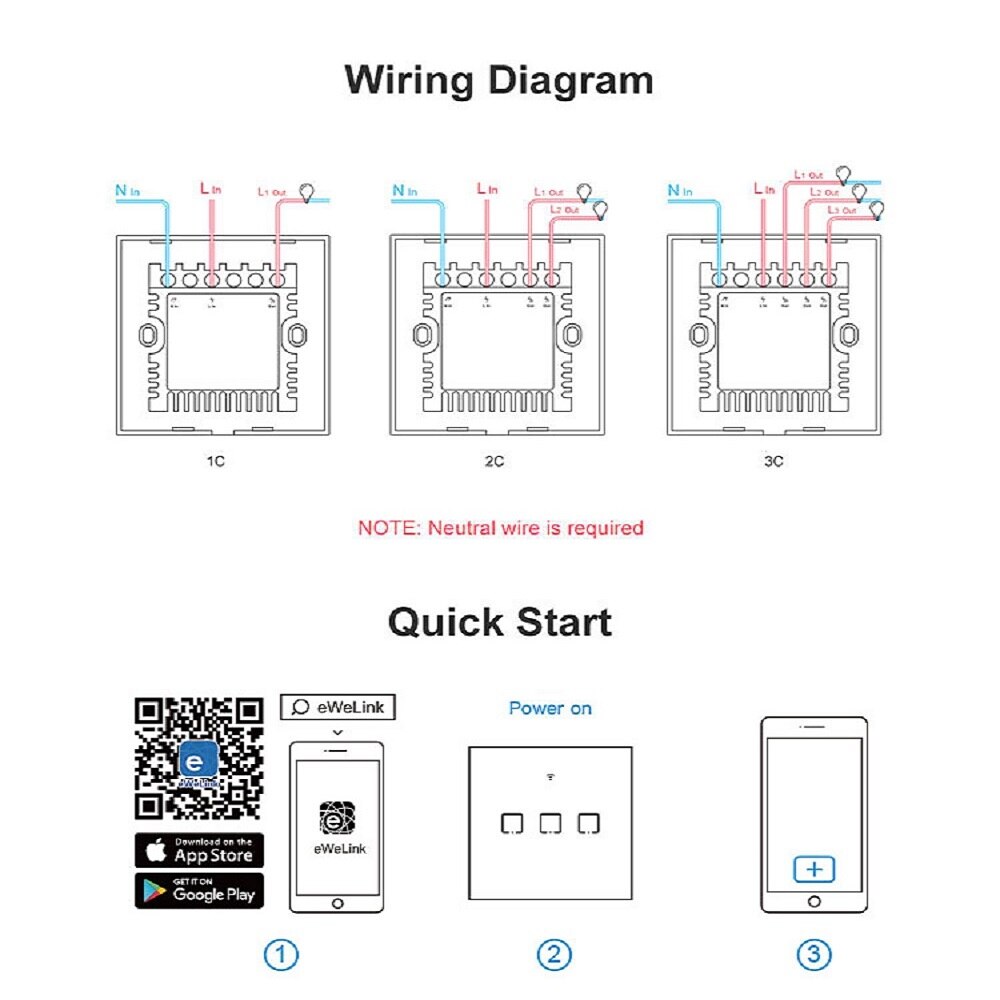 SONOFF Touch Wall Switch Glass Panel Light EU US Socket Plug Wifi Wireless Remote Control 1 Gang 1 Way Relay Google Smart Home