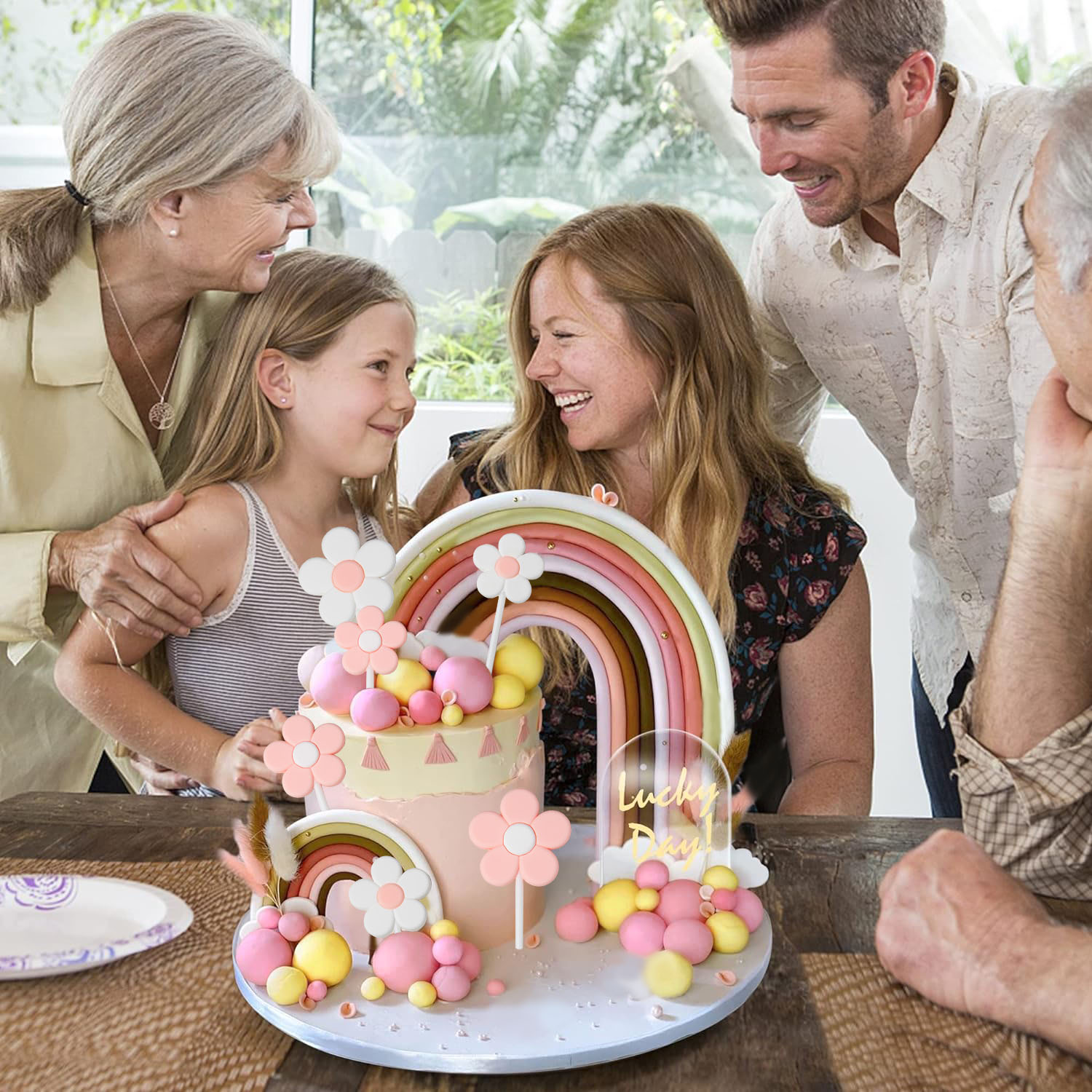 Ball Cake Topper Decorations Mini Balloons Cake Topper Sticks Balls Cake Decorations for Wedding Birthday Cake Decorations