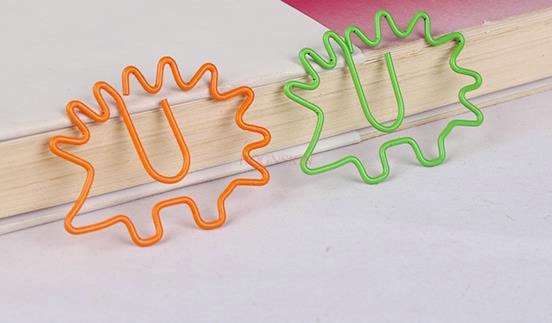 15 stk to-farvet pindsvin papirclips tegneserie papirclips dyre papirklip papirclips farve papirclips
