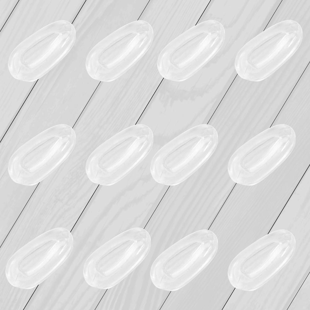 Eos siliconenrubber vervangende transparante neuspads voor oakley wingfold evr evs montuur met meerdere opties: 6 paar