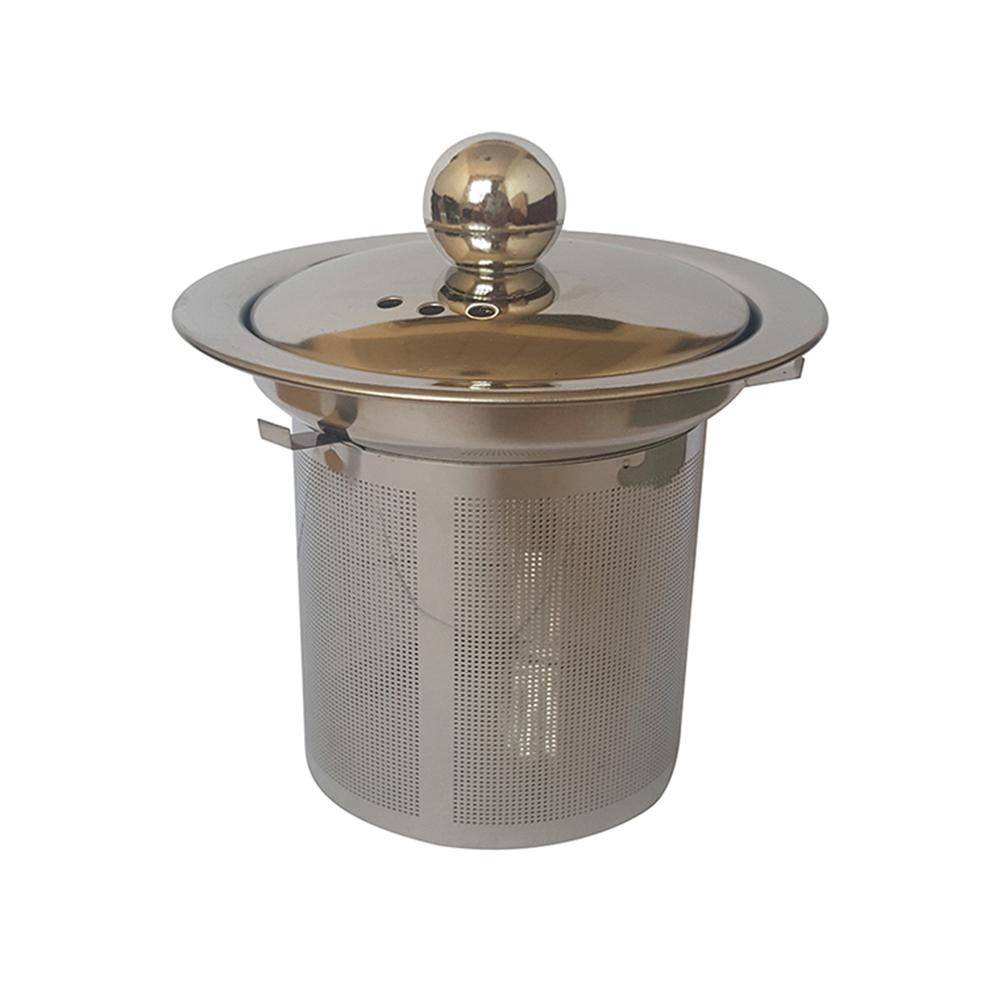Colador de té acero inoxidable 304 tetera filtro para taza de té embudo # SO: 76mm