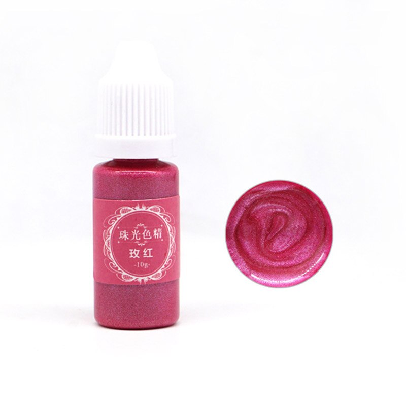 Pegamento de resina UV Color del pigmento líquido para colorear tinte portátil para DIY artesanías para hacer joyería LDO99: rose red