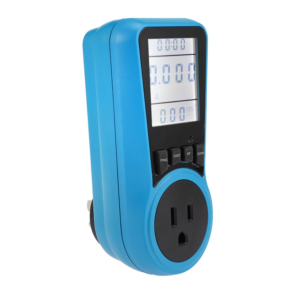 Measuring Backlit Digital Socket Outlet Plug In Electronic Mains Timer Power Meter Monitor Household LCD Display