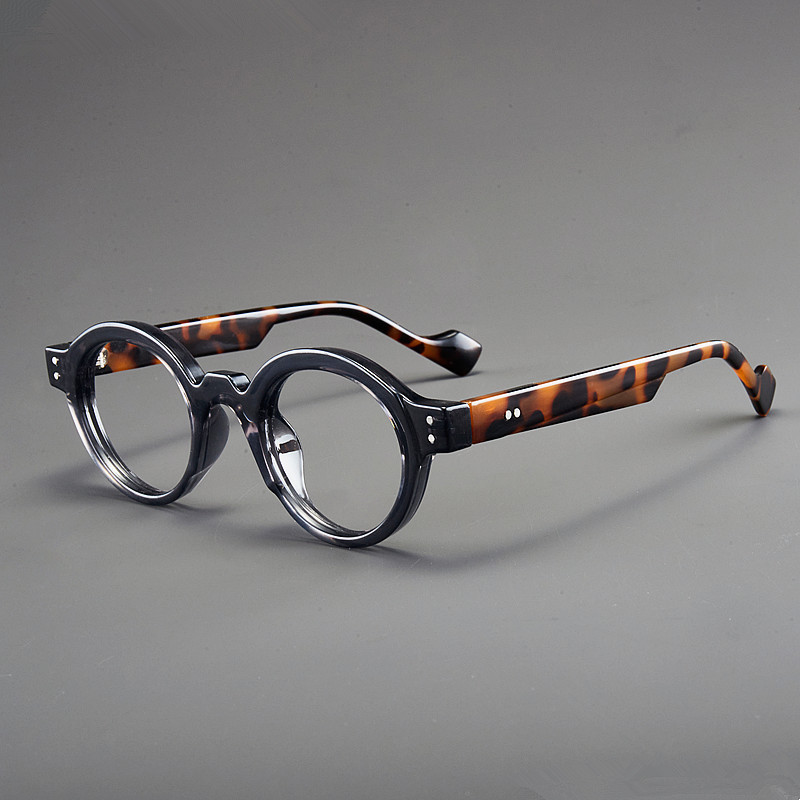 Klassische Retro Runde Lesebrille Brillengestelle Damen Herren Trendige Modische Stilvolle Presbyopie Brillen Männlich 0 bis +4,0: green / +100