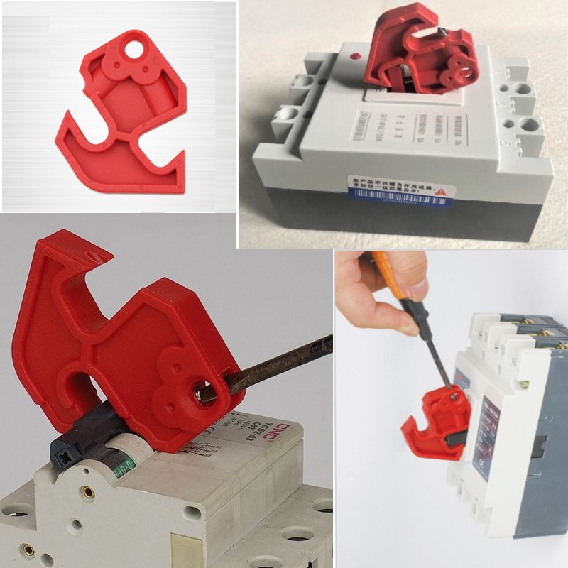 10pcs/lot full range lockout kit for multi pole MCB pis pos lockout master lockout mini breaker middle large breaker whole range