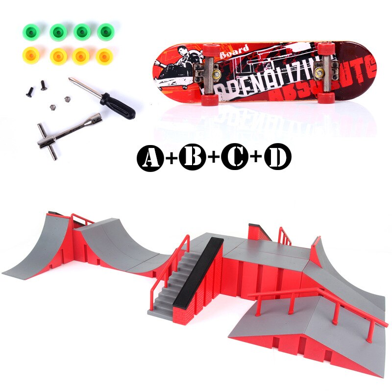 Mini Skateboard Spielzeug Schlittschuh Park Für TechDeck Griffbrett Skateboard Rampen Griffbrett Ultimative Park Ausbildung Gremium Spielzeug für freundlicher