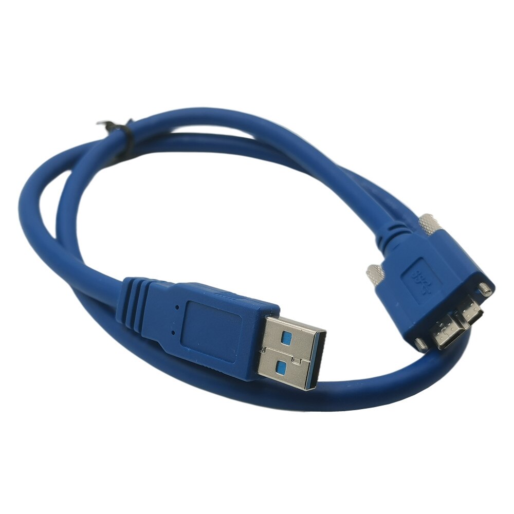 USB 3.0 to Micro B/M with Dual Screw Locking Cable SuperSpeed Supported, USB3 Vision Camera Compatible 0.6m 1m 1.8m 3m