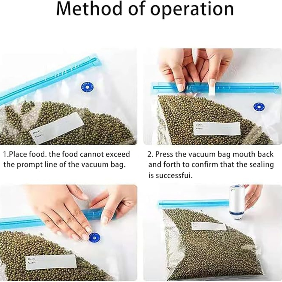 Sous Vide Bags Reusable BPA Free Vacuum Sealer Bags Vacuum Food Storage Bags for Cooking/Food Storage/Microwave Heating