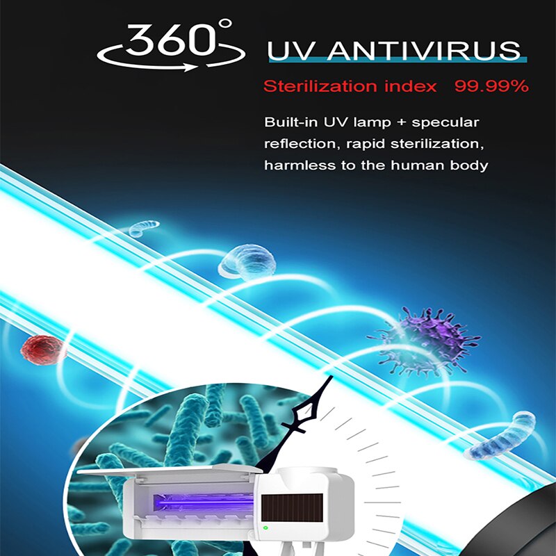 UV Sanitizer Toothbrush Sterilizer With Automatic Toothpaste Dispenser Kill 99.9% Germs Atibacteria UV Cleaner Toothbrush Holder