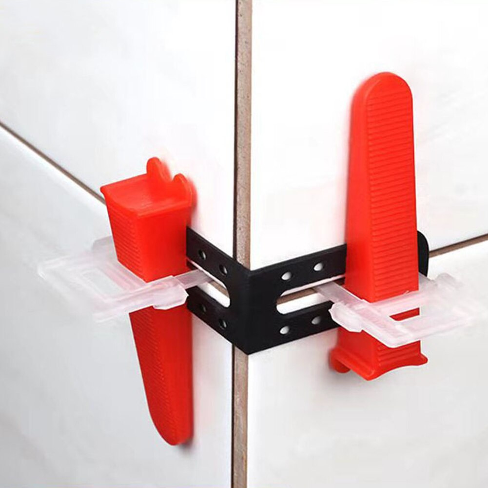 25pcs Set Male Angle Leveling 90 Degree Tools Tile Leveler Spacers Fixed Locator Leave Seams Leveler Measuring Tools