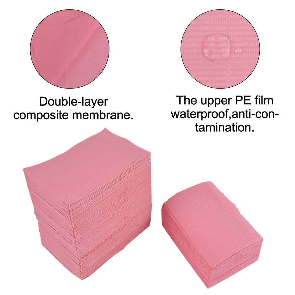 Mantel desechable para manicura, almohadilla de limpieza plegable para el cuidado de las uñas, resistente al agua, para manicura, 50 o 125 unidades