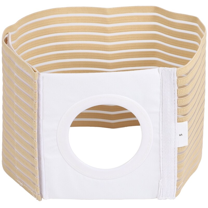 JHD-Ostomy Abdominal Belt Waist Support Wear On The Abdominal Stoma To Fix Bag And Prevent Parastomal Hernia (S): Default Title