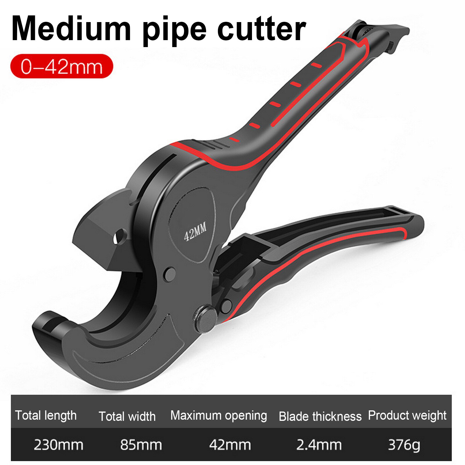 0-75MM PVC Cutter Aluminum Alloy Tube Cutting PPR Pipe Tube Cutter Scissors SK5 Steel Blade Up For Cutting PVC Pipe Cutting Tool: B