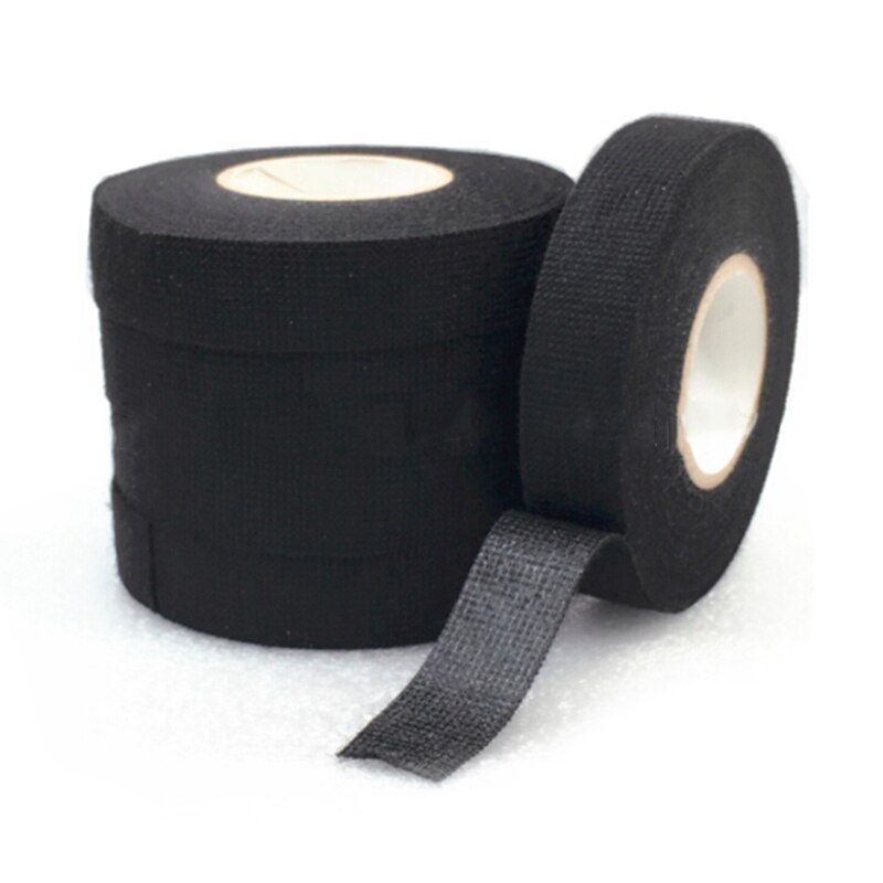 15M Adhesive Cloth Tape For Cable Harness Wiring Loom Wrap Harness Cable Ties ar Velvet Harness Temperature Resistance