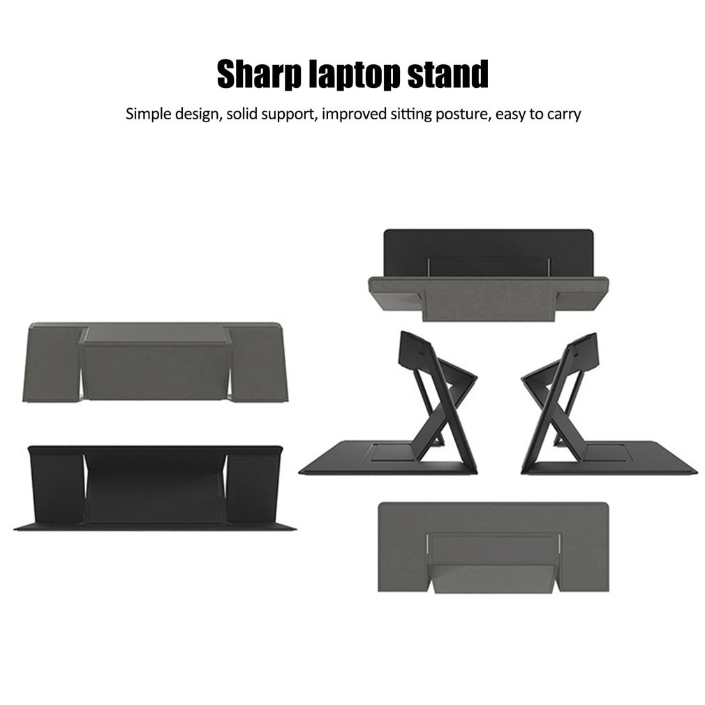 Onzichtbare Laptop Adhesive Stand Vouwen Verstelbare Beugel Draagbare Tablet Houder voor iPad MacBook Lenovo Samsung Laptops