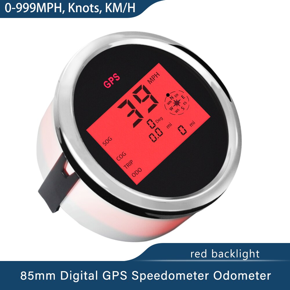 ELING 52 mm universele GPS-snelheidsmeter met kompas en achtergrondverlichting voor boten en schepen